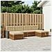 Set divani con cuscino 6 pcs Legno di Acacia Massello - Foto miniatura 2