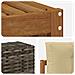 Set divani con cuscino 6 pcs Legno di Acacia Massello - Foto miniatura 5