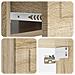 Mobiletto da notte a muro Rovere Sonoma 49 x 34,5 x 20 cm - Foto miniatura 7