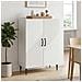 Credenza Bianco 66 x 34,5 x 89,5 cm Legno ingegnerizzato - Foto miniatura 4