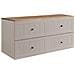 Mobile sottolavabo, Bianco, 140 cm, Cassetti con chiusura ammortizzata, Ripiano con superficie di appoggio - Foto miniatura 1