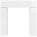 Cornice per camino Bianco Lucido 102 x 18 x 100,5 cm - Foto miniatura 6