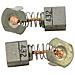 Spazzole di carbone per Makita BHR262 - 7 x 10,9 x 10,5 mm - coppia - Foto miniatura 2