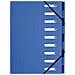 Cartella di classificazione Forever 52982E - A4 - 240 mm Larghezza x 320 mm Lunghezza Dimensione Foglio - 9 Separatori - Pressboard - Blu chiaro - Foto miniatura 1