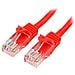 Cavo di rete CAT 5e - Cavo Patch Ethernet RJ45 UTP Rosso da 1m antigroviglio - Cavo RJ45 M / M Cat 5e - Foto miniatura 1