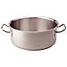 Casseruola Bassa In Acciaio Per Induzione Inox Con Due Maniglie Inox - Diametro Cm 32 - Altezza Cm 15-capacità Lt 12 - Foto miniatura 1