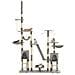 Albero Per Gatti Con Tiragraffi In Sisal 230-250 Cm Grigio - Foto miniatura 5