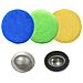 Microfibra Detailing Wax Pad W Maniglia 13 Cm 12 Pack (multi-blu Verde Giallo)  - Foto miniatura 3