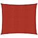 Vela Parasole 160 g / m² Rossa 2,5x3 m in HDPE - Foto miniatura 1