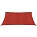 Vela Parasole 160 g / m² Rossa 2,5x3 m in HDPE - Foto miniatura 6
