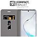 Custodia Compatibile Con Samsung Galaxy Note 10 In Blu Scuro Nero - Coperchio Protettiva Con Chiusura Magnetica, Funzione Stand E Tasca Per Le Carte - Foto miniatura 4