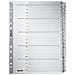 Leitz 43280000 Alphabetic Tab Index Cartoncino Grigio Intercalare - Foto miniatura 1