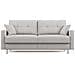 Megan Divano Letto Matrimoniale In Microfibra Smacchiabile T11 Grigio Chiaro - Foto miniatura 8