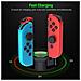 Stazione Di Ricarica Joy-con Per Nintendo Switch Per 4 Controller Di Gioco - Foto miniatura 6