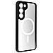 Cover Magsafe Per Samsung Galaxy S23 Plus Retro Rigido E Bordo Morbido Nero - Foto miniatura 5