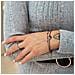 Bracciale in Argento Sterling, ""Life"", Nero - Foto miniatura 4
