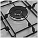 Piano Cottura Gas Practiclean HIAW75224SXE  5 Fuochi Gas 75 Cm 4 Bruciatori / 1 Wok  Inox - Foto miniatura 4