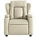 Poltrona Reclinabile Crema In Similpelle - Foto miniatura 2