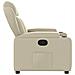 Poltrona Reclinabile Crema In Similpelle - Foto miniatura 3
