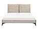 Letto Velluto A Coste Melle 160 X 200 Cm Tortora - Foto miniatura 7