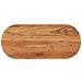 Piano Tavolo 100x40x3,8 Cm Ovale In Legno Massello Di Acacia - Foto miniatura 1