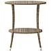 Sedie da Giardino Reclinabili 2pz con Tavolino Polyrattan Beige - Foto miniatura 3