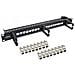 Patch Panel Cat. 6a 16 Vie, Con 3 Staffe, 16 Tasti, 19"", 1u, Nero - Foto miniatura 1