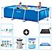 Piscina Fuori Terra - Rettangolo - 300x200x75 Cm - Blu - Include Accessori Coordinati A198 - Foto miniatura 1