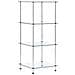 Scaffale A 4 Livelli Trasparente 40x40x100cm In Vetro Temperato - Foto miniatura 2