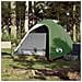 Tenda da Campeggio a Cupola per 3 Persone Verde Impermeabile - Foto miniatura 2