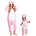Pigiama Per Bambini Kigurumi Onesie Costume Pegaso Rosa 135-145 Cm - Foto miniatura 3