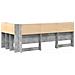 Testata contenitore Grigio cemento 75 cm Legno multistrato - Foto miniatura 7