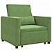 Divano Letto Singolo Verde chiaro 90 x 165 x 87 cm Velluto - Foto miniatura 1