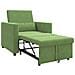 Divano Letto Singolo Verde chiaro 90 x 165 x 87 cm Velluto - Foto miniatura 4