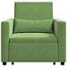 Divano Letto Singolo Verde chiaro 90 x 165 x 87 cm Velluto - Foto miniatura 5