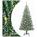 Albero di Natale Artificiale Imbiancato con Luci LED 240 cm - Foto miniatura 1