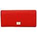 Portafoglio Da Donna Loulou Effetto Granulato Con Placca Metallica Con Logo, Rosso - Foto miniatura 1