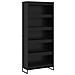 Armadio per Libri 2 pcs Rovere Nero 80 x 30 x 155 cm - Foto miniatura 1