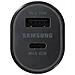 Caricabatterie Originale Auto Dual Fast Charging Ep-l5300 60w Black Bulk Per Smartphone - Foto miniatura 2