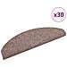 Tappetini per scale autoadesivi 30 pz 65x21x4 cm Marrone Chiaro semicircolari grandi - Foto miniatura 1