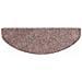 Tappetini per scale autoadesivi 30 pz 65x21x4 cm Marrone Chiaro semicircolari grandi - Foto miniatura 5