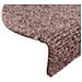 Tappetini per scale autoadesivi 30 pz 65x21x4 cm Marrone Chiaro semicircolari grandi - Foto miniatura 6