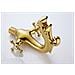 Rubinetto per lavabo da bagno, Blackswan, tipo M268 Dragon, modello oro, misura 20 cm - Foto miniatura 3