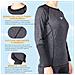 Rashguard casual femminile L /S, Grigio Ossidazione /Nero - S - Foto miniatura 5
