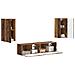 Set mobile TV 4 pcs Legno vecchio Legno multistrato - Foto miniatura 3