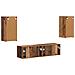 Set mobile TV 4 pcs Legno vecchio Legno multistrato - Foto miniatura 8