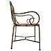 Panchina In Metallo 146,69x55,25x45,09/89,54h Cm Marrone - Foto miniatura 5