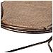 Panchina In Metallo 146,69x55,25x45,09/89,54h Cm Marrone - Foto miniatura 8