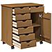 Mobile con Ruote con ruota Marrone miele 63,5 x 39 x 65,5 cm - Foto miniatura 4