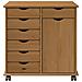 Mobile con Ruote con ruota Marrone miele 63,5 x 39 x 65,5 cm - Foto miniatura 5